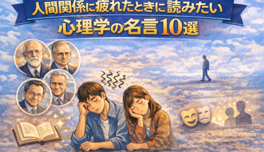 人間関係に疲れたときに読みたい心理学の名言10選