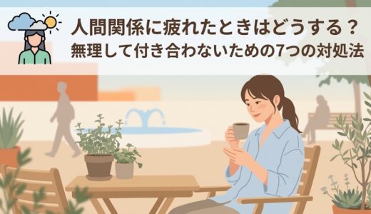 人間関係に疲れたときはどうする？無理して付き合わないための7つの対処法